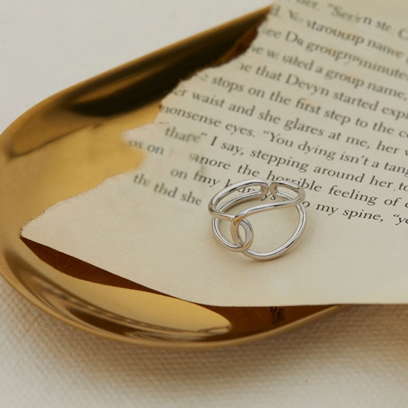 NEW Unisex 925 Sterling Silver Polished Knot Adjustable Ring - Picture 7 of 15